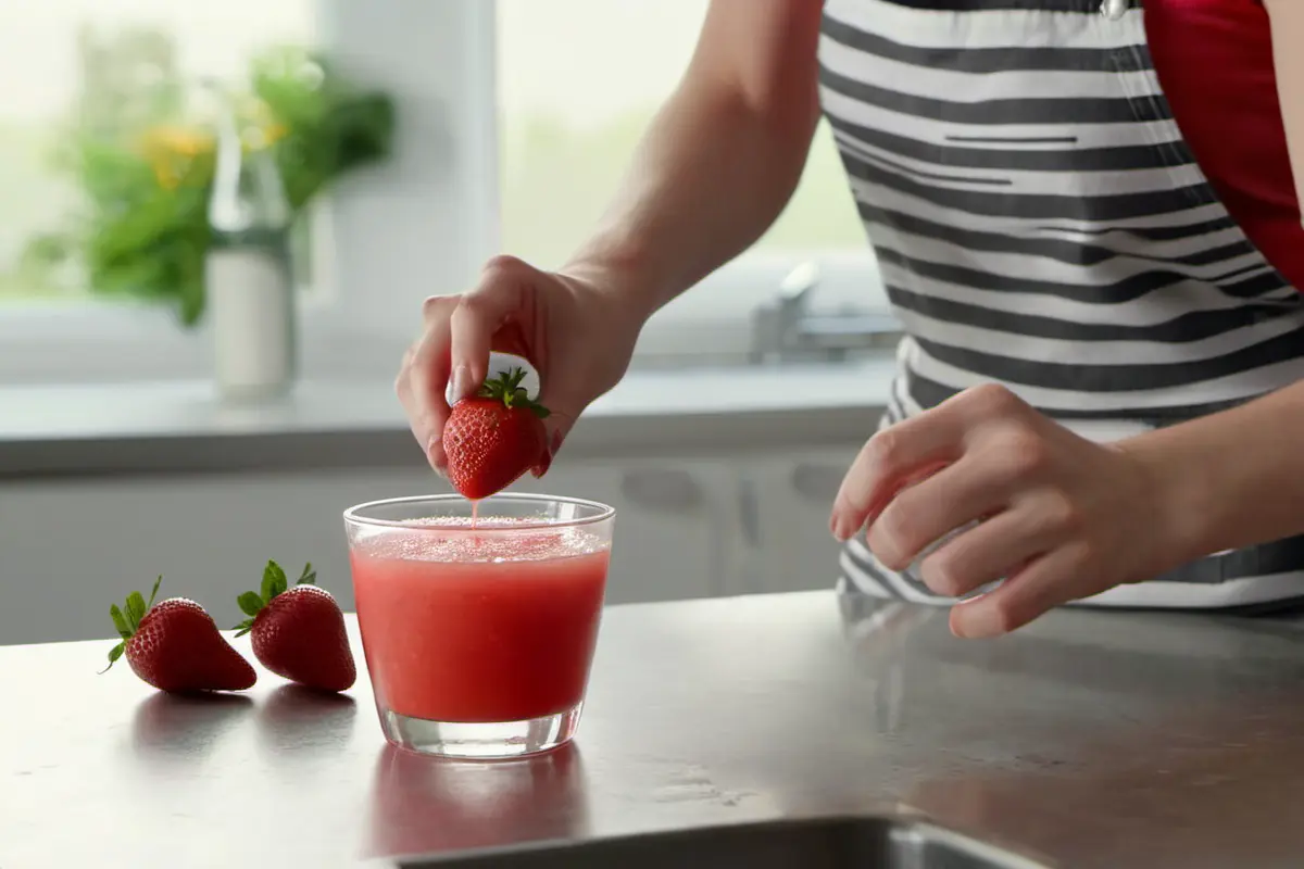 Making a Healthier Strawberry Daiquiri