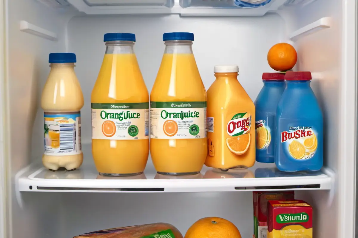 Proper Storage of Orange Juice