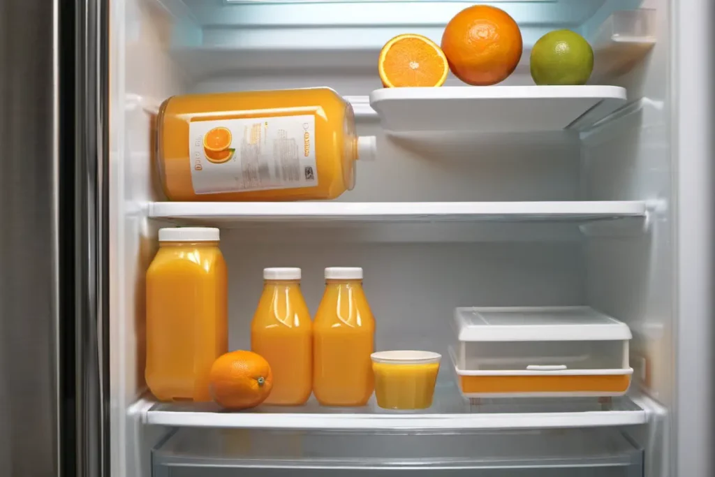 Proper Storage for Orange Juice