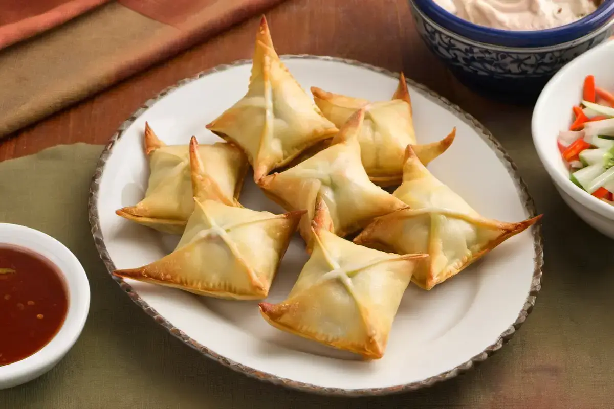 Healthy Baked Crab Rangoon