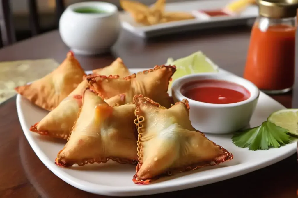 Crab Rangoons with Dipping Sauces