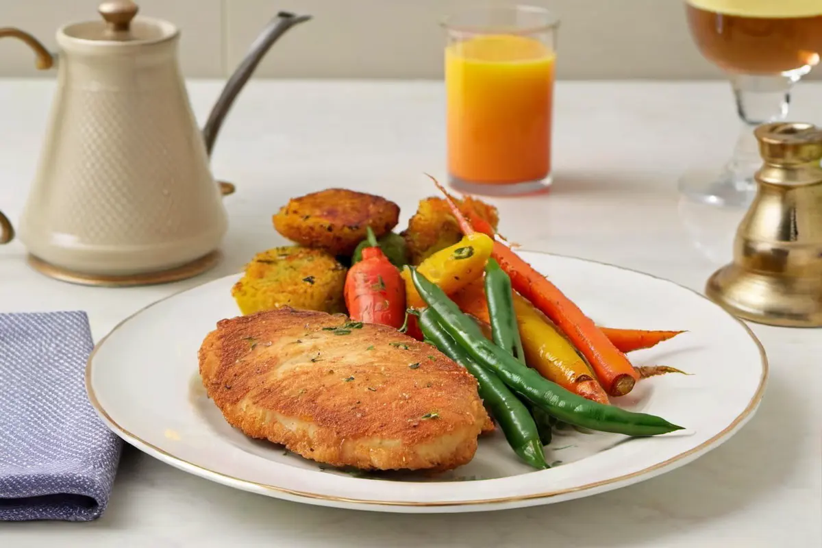 Light and Fresh - Chicken Cutlets with Green Salad