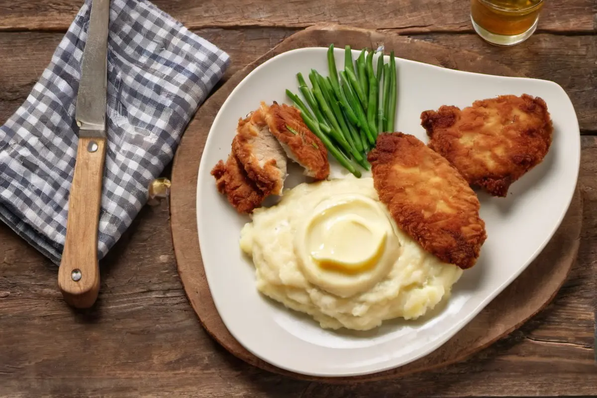 Classic Comfort: Chicken Cutlets with Mashed Potatoes