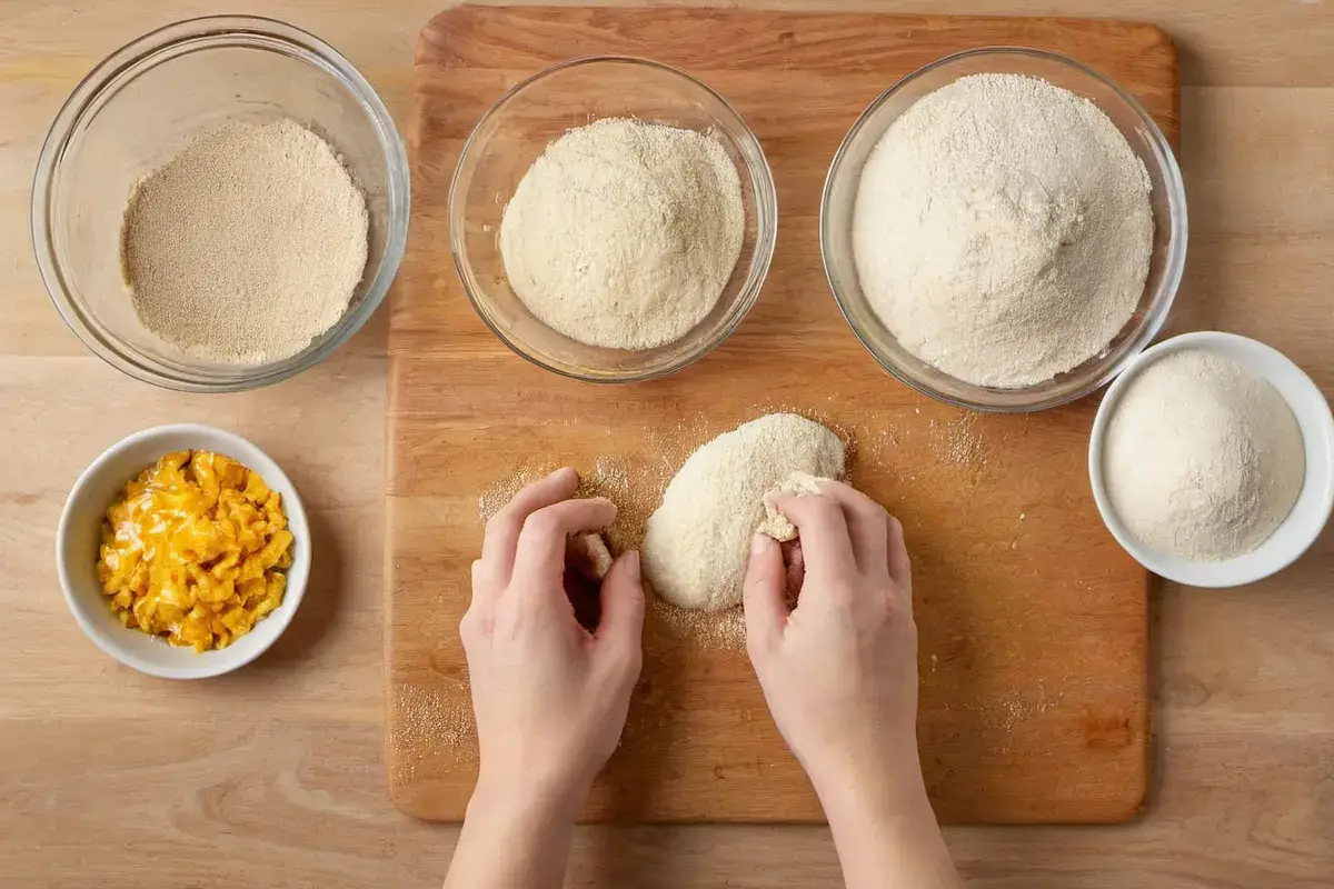 Breading Chicken Cutlets