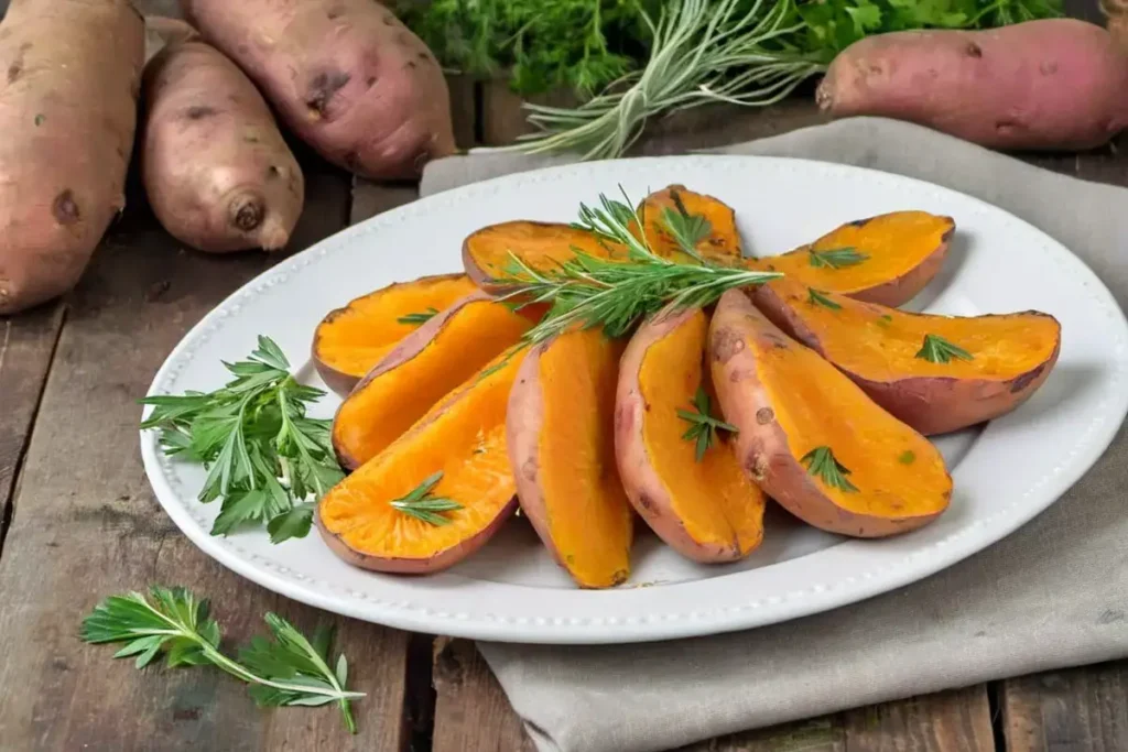 Baked Orange Sweet Potatoes