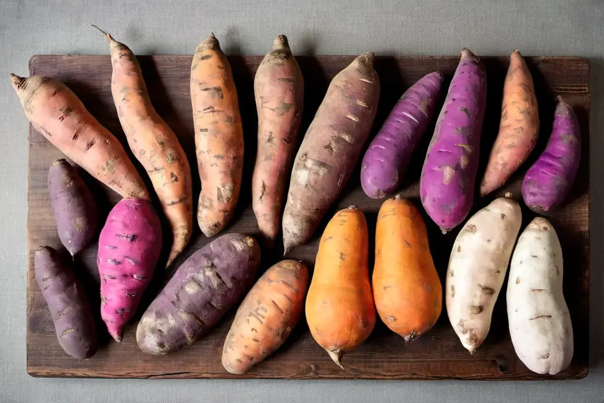 Assorted Types of Sweet Potatoes