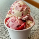 Homemade Strawberry Vanilla Bean Ice Cream Recipe